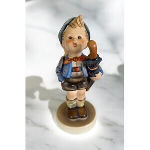VINTAGE German Goebel Hummel 1948 Home from Market Boy with Pig Figurine 198 2/0